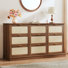 Ensemble de commode à 9 tiroirs Boho