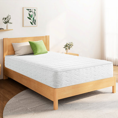 Matelas double de 20 cm (8 po) avec mousse, soutien amélioré, doux pour la peau, compatible avec les sommiers à lattes et les cadres muraux.