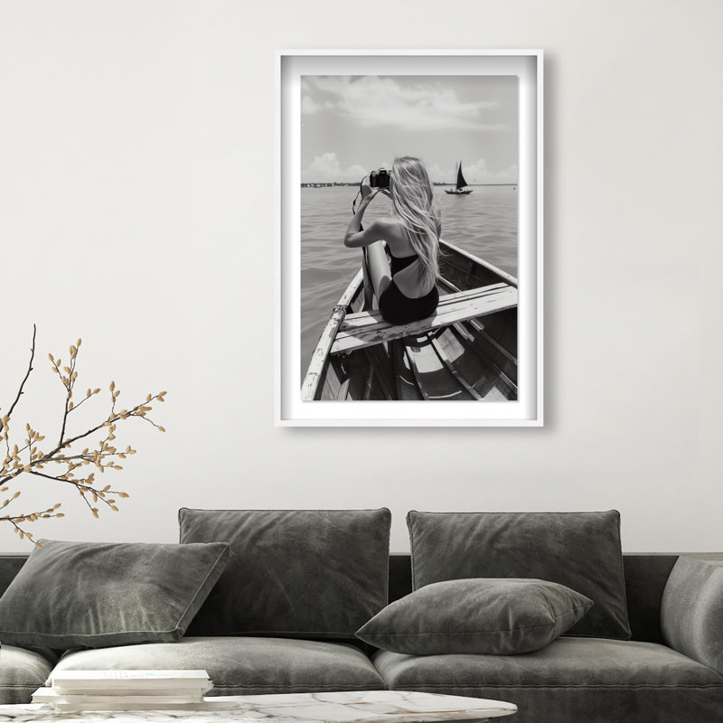 Frame Of Solitude Print by Oliver Gal, 25.5"H x 17.5"W, White Shadowbox