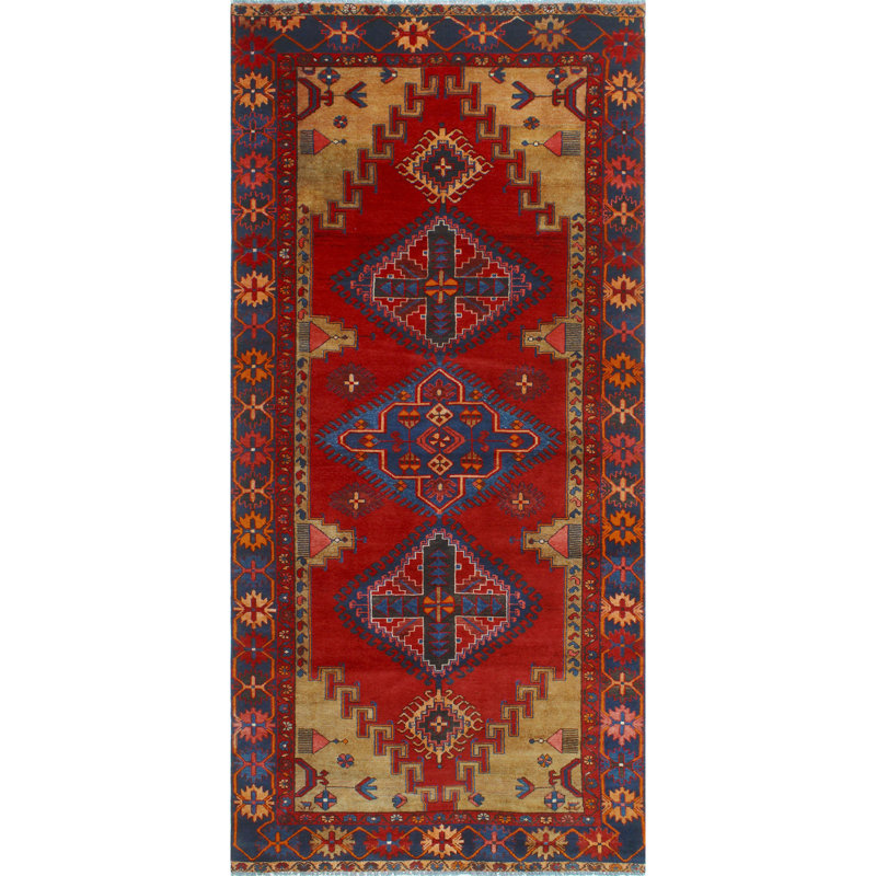 Khusbu Distressed Joesph Red Runner