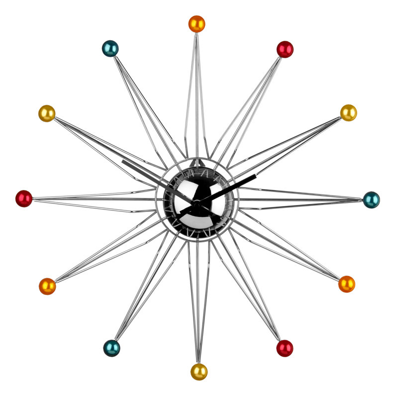 Metal Wall Clock, Multicolour