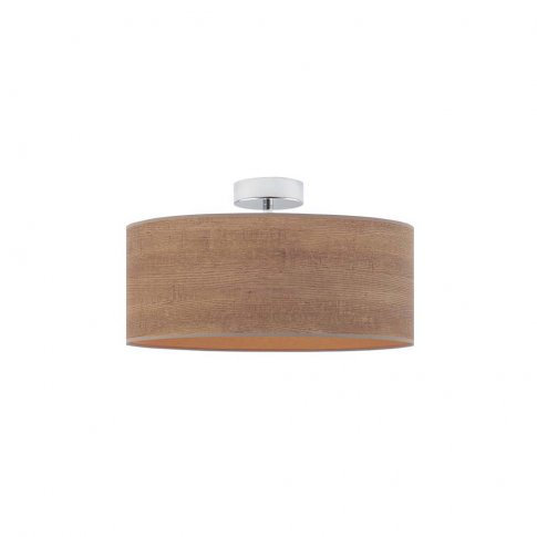 Bisher Fabric Semi Flush Mount, Khaki