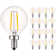40 Watt Equivalent G16.5 E12/Candelabra Dimmable LED Bulb