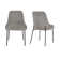 Fabric Upholstered Metal Side Chair
