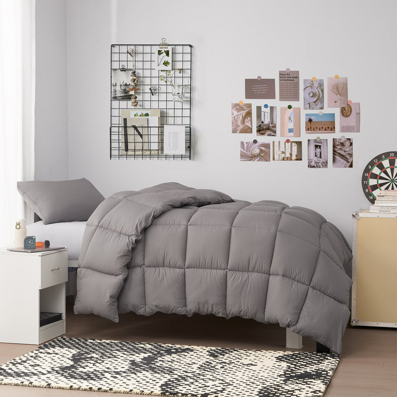 Cool Being Thick - Coma Inducer Oversized Comforter Set, Twin Extra Long Comforter + 1  Pillow Sham, Gray