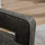 Fauteuil demi-tonneau pivotant avec dossier ouvert en polyuréthane gris-1470114097-1470114099