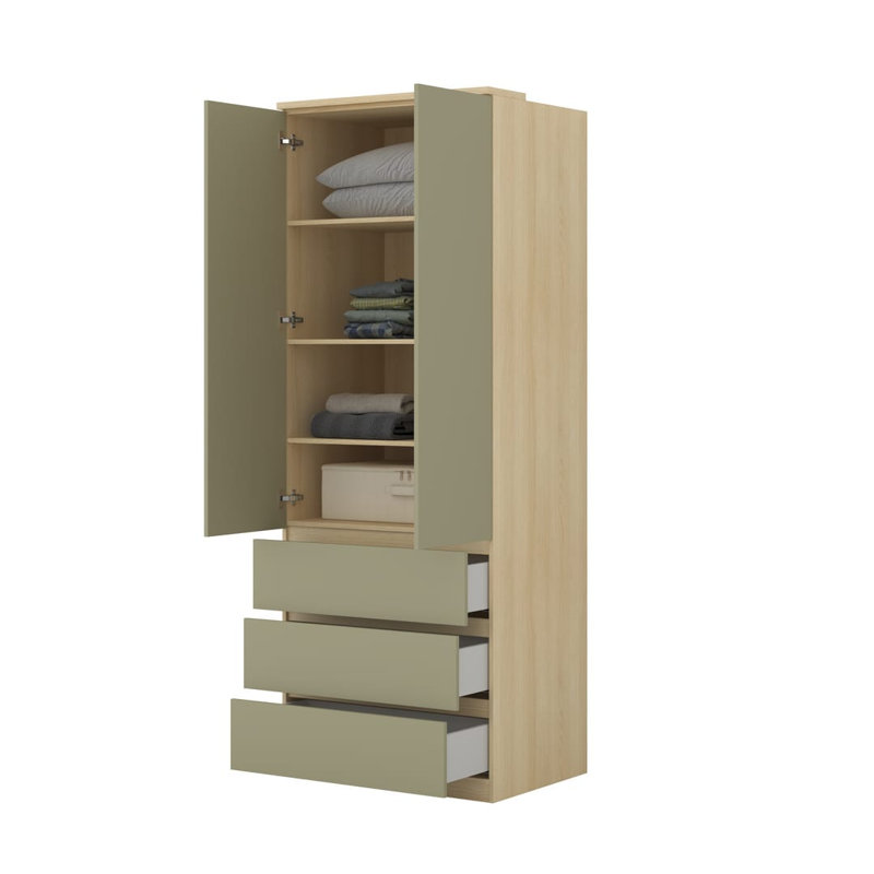 Manufactured Wood Wardrobe, Eucalyptus
