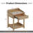 Retro Style Nightstand With Drawer And Open Shelf For Bedroom, Bedside Table With Turned Legs And Metal Handle,-569850393