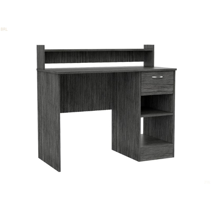 Bureau d'écriture Portland à 2 tablettes et 1 tiroir Portland chêne fumé