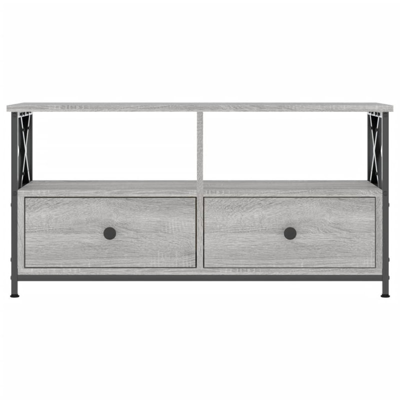 Sireci Unfinished TV Stand for TVs up to 40", Grey Sonoma