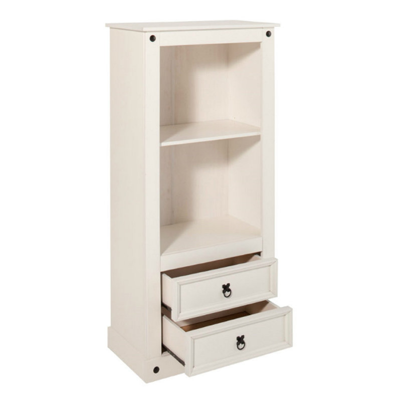 Appomattox 140cm H x 65cm W Solid Wood Standard Bookcase, White