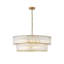 Lustre réglable en verre doré 5/8 lumières à 2 niveaux-543217857-543217856