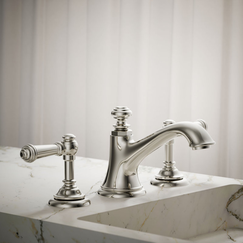Artifacts® Bathroom Sink Lever Handles, Vibrant Polished Nickel