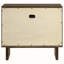 Table de chevet 2 tiroirs brun chaud