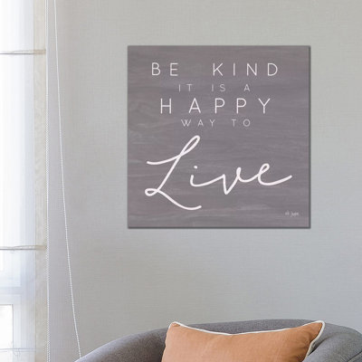 Happy Way To Live by Jaxn Blvd. - Wrapped Canvas Gallery-Wrapped Canvas Giclée