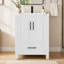 Meuble-lavabo autoportant simple de 24 po avec lavabo en céramique Lumina, blanc, contreplaqué de bois franc, portes à fermeture en douceur et rangement réglable intérieur-2129112188-2129112186