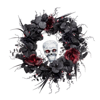  Couronne d'Halloween à DEL 24 po
