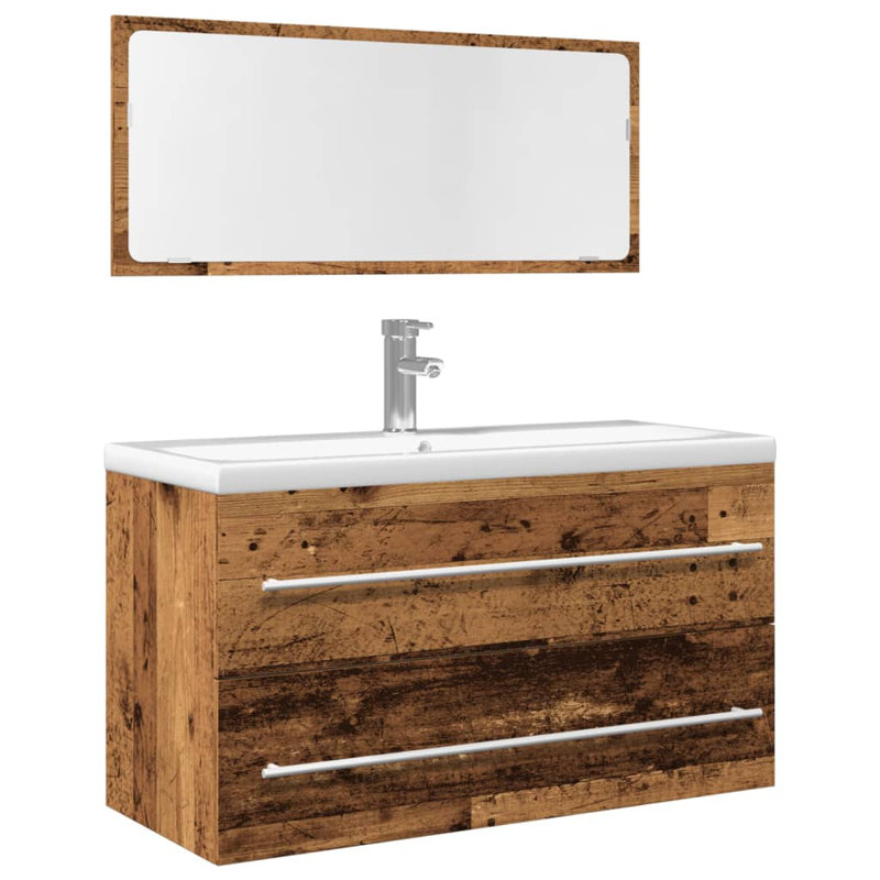 Autra Freestanding Bathroom Cabinet, Old Wood