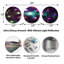 Far Bright Colorful Space Galaxy - Ensemble de décorations murales abstraites en métal