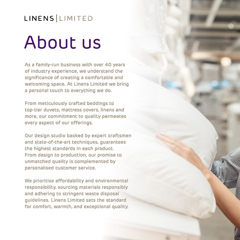 Linens Limited Bedtime Bliss Duvet, Made in the UK, All Year Round Quilt, Soft and Comfy, Hollowfibre, Machine Washable - Double - 10.5 Tog