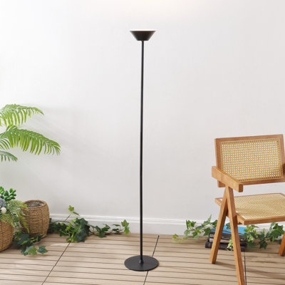 Elias 59" Minimalist Modern Torchiere Metal Adjustable Height Rechargeable Cordless Integrated Portable Touch Sensor Dimmable LED Indoor/Outdoor Floor Lamp