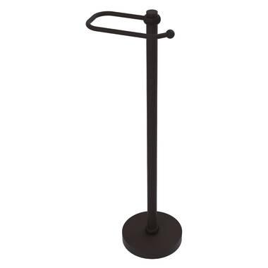 Allied Brass TS-28-BKM Free Standing European Style Toilet Tissue Holder Matte Black