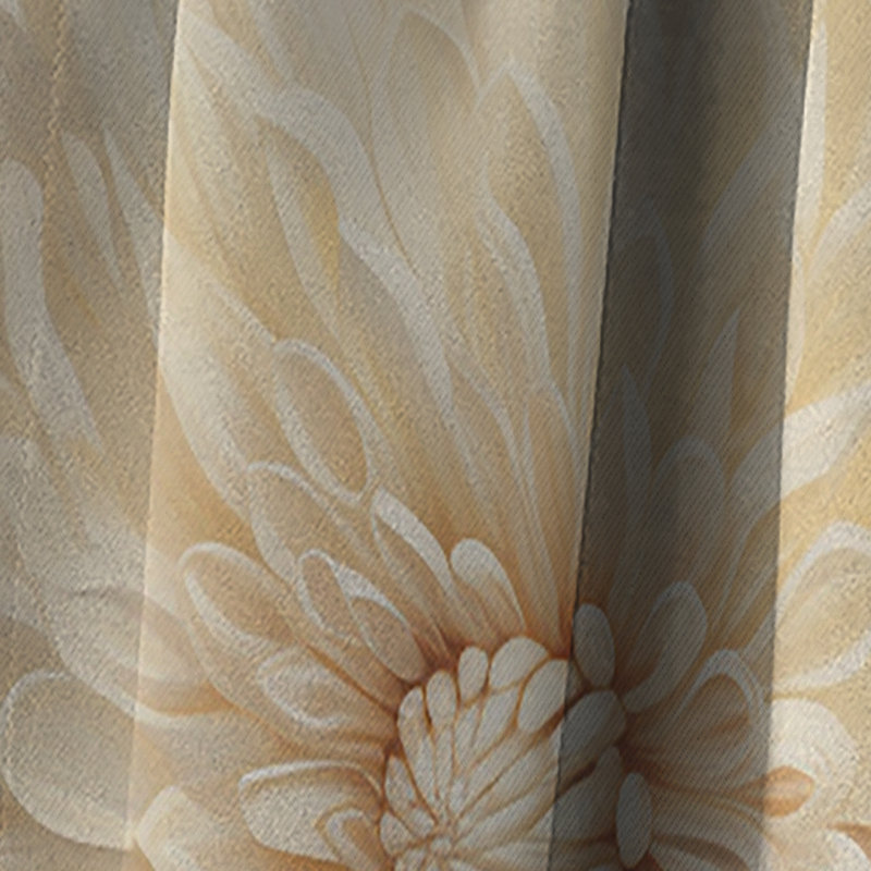 Uchida - Rideau occultant floral Mums - 1 panneau, L 52 po x L 120 po