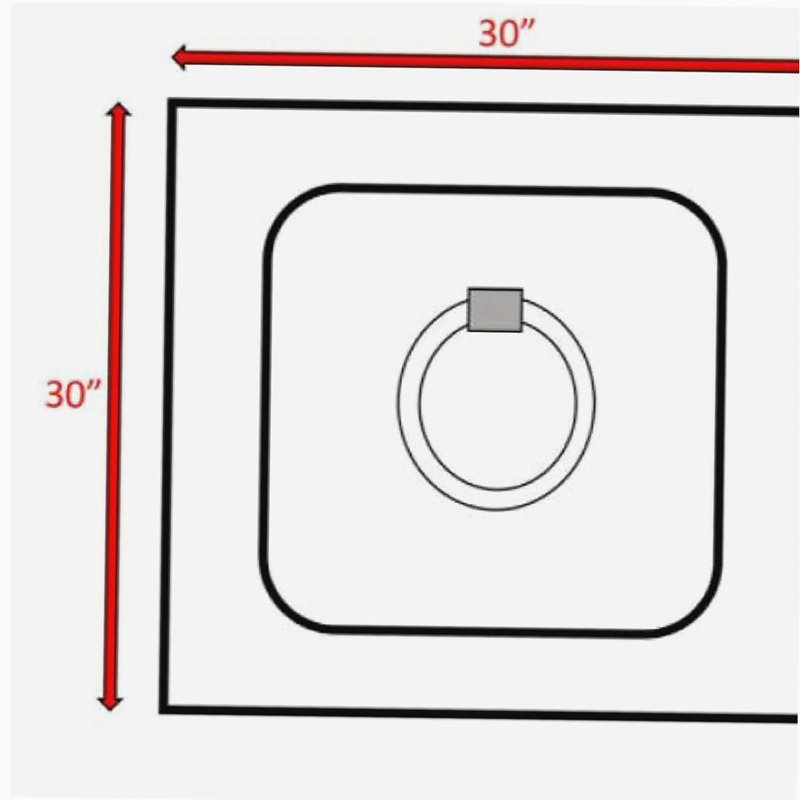 Fiber Reinforced Concrete Propane/Natural Gas Fire Pit Table, Gray