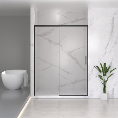 Porte de douche coulissante demi-cadre l 56 à 60 po x H 74 po