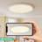 16inch Flush Mount Ceiling Light, 32W 3520LM 5CCT Selectable, Dimmable LED Ceiling Light Fixture for Kitchen Bedroom Living Room, Modern Low Profile Style