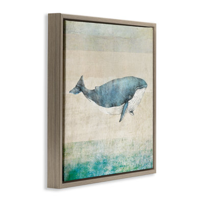 «Rustic Maritime Whale Floater» par JG Studios