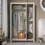 Brayden Studio 3 Door Wardrobe with Mirror-101635196
