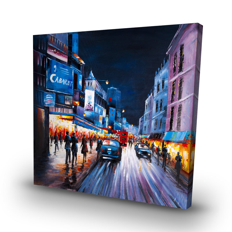 Cabaret evening - 32"x32" art on canvas