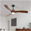 Ventilateur de plafond 60 pouces à 3 pales en bois massif