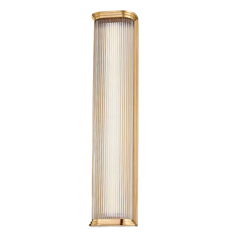 Meuble-lavabo 1 lumière Newburgh, H 24,5 po x l 5,25 po x P 5,25 po, Laiton vieilli