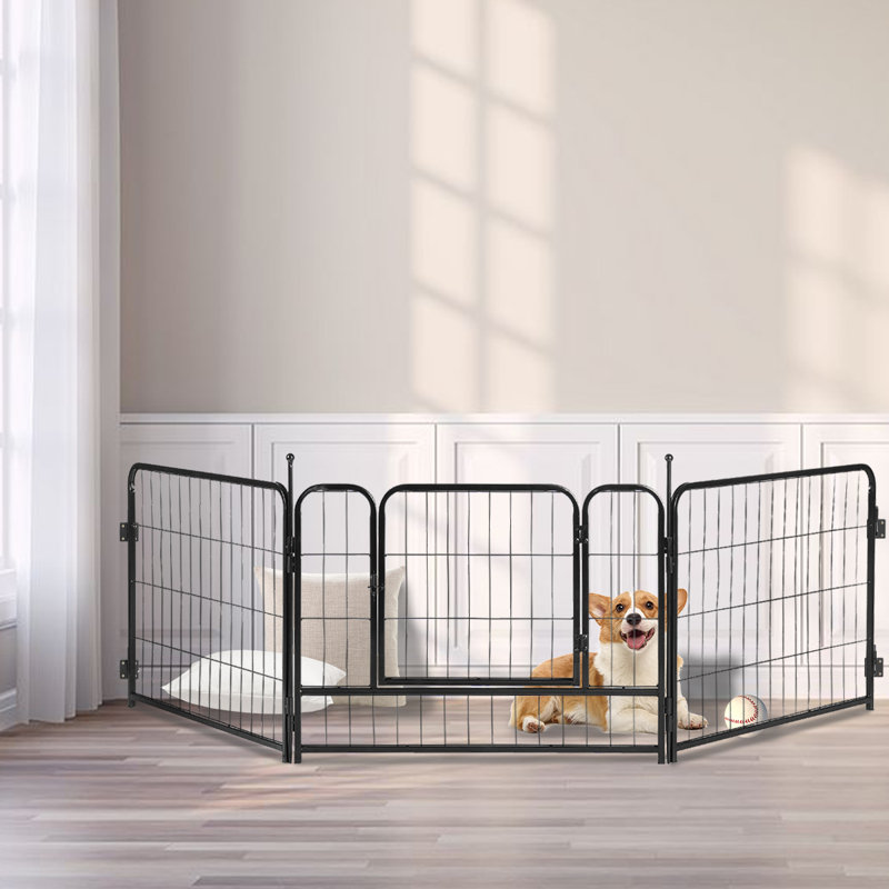 4 Panel Exercise Heavy Duty Pet Pen, 24" H