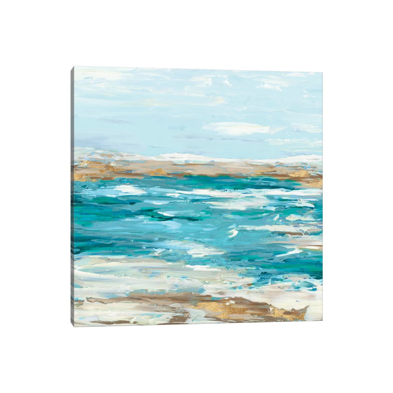 Sea Side III by Eva Watts - Wrapped Canvas Painting, 66.04 cm H x 66.04 cm W x 3.175 cm D