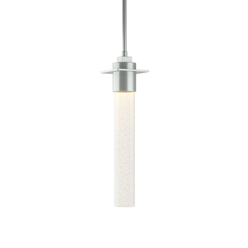 Airis 1-Light Single Cylinder Pendant, Vintage Platinum, 19.5" - 64.5"