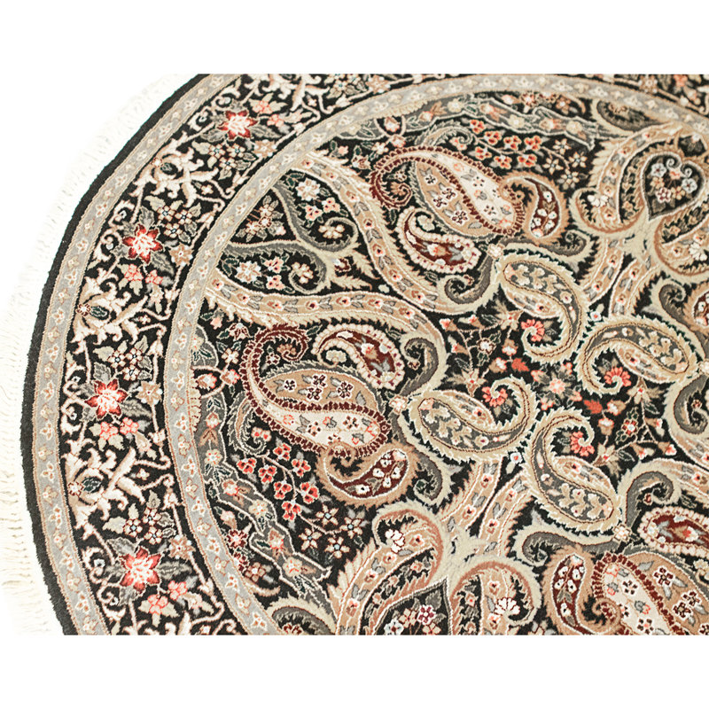 High-Quality Hand-Knotted Aubergine Area Rug