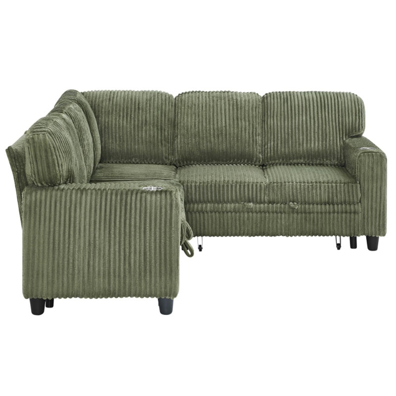 L-Shaped Sectional Sofa Bed