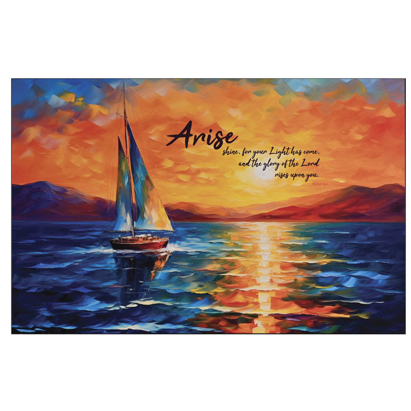 Plaque murale Arise Shine Isaïe 60: 1