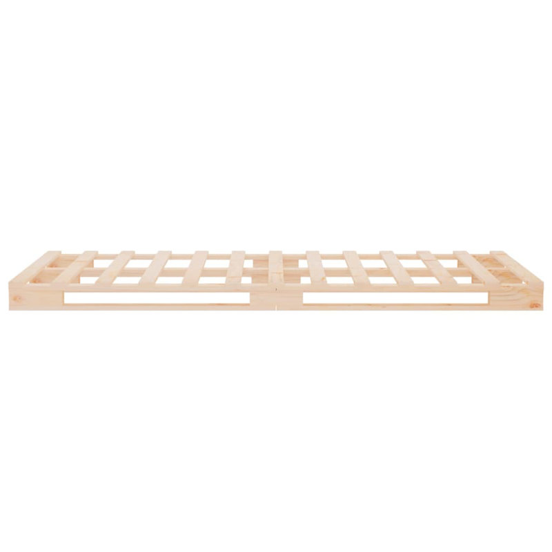 Bed Frame Solid Wood, natural, Small Single (2'6)