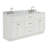Partham 67'' Double Bathroom Vanity with Carrara Marble Top-93068099