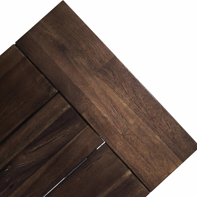 Banc de salle à manger d'extérieur en bois, de conception industrielle moderne, 2 places, l 64,74 "x P 14,57" H 17,99 "paire, style, banc, 63" 17,5 "