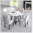 Beedie 5 - Piece Faux Marble Top Dining Set