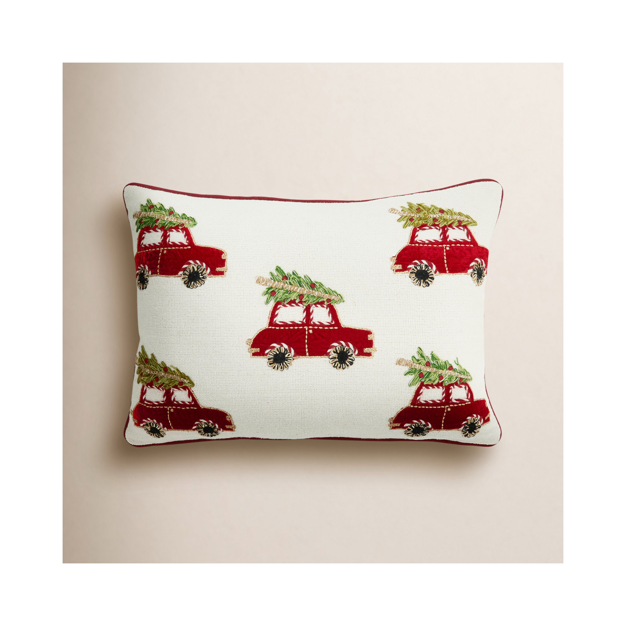 Arista Collection Geometric Cotton Throw Pillow, Polyester/Polyfill