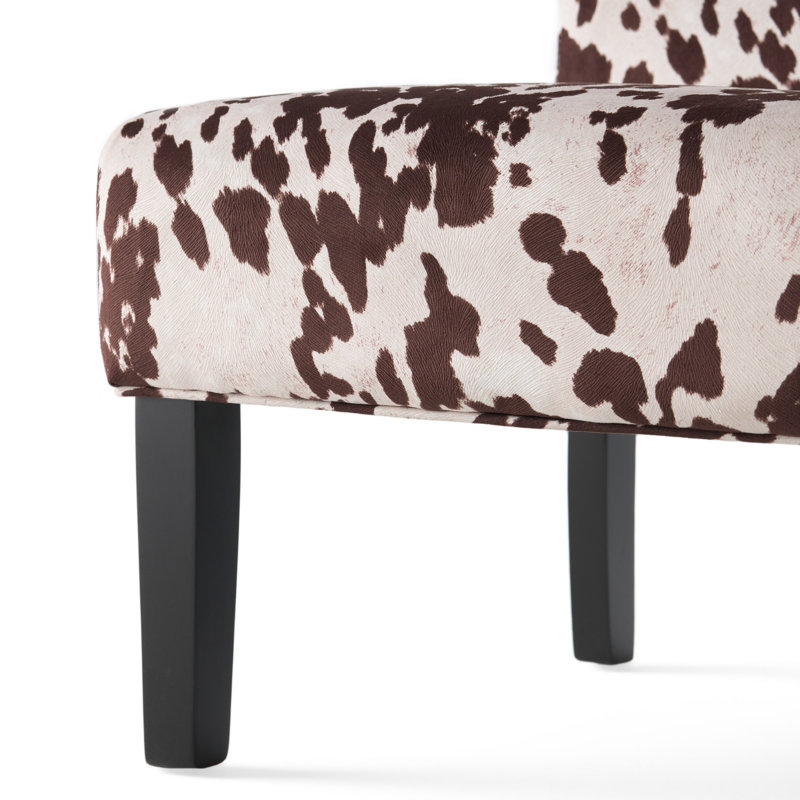 Chaise d'appoint moderne pour le salon, Brun / beige 