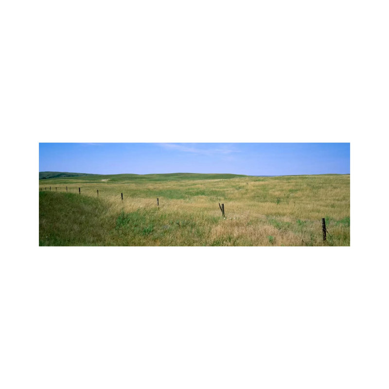 Prairie Landscape, Cherry County, Nebraska, USA 1 Piece Wrapped Canvas Panoramic Wall Art, 182.88 cm H x 60.96 cm W
