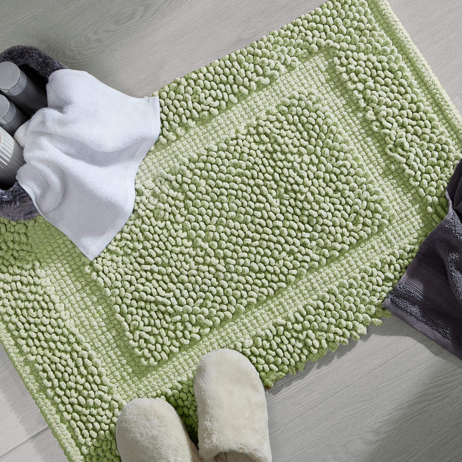 Payten Cotton Bath Mat, Single - 20"W x 32"L, Sage