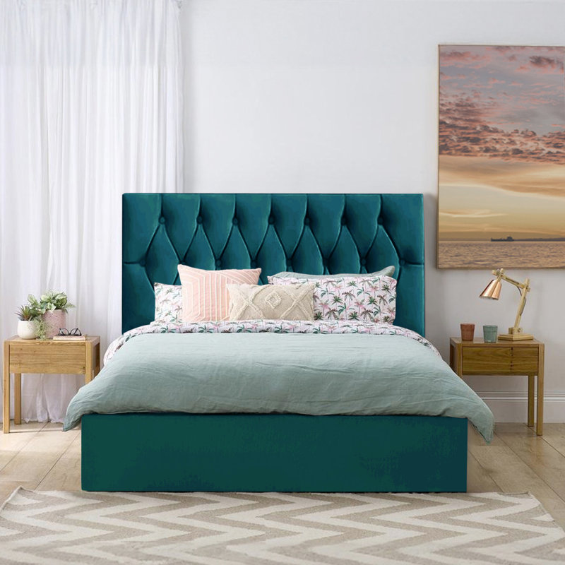 Ayliana storage Bed, Double (4'6), Mallard
